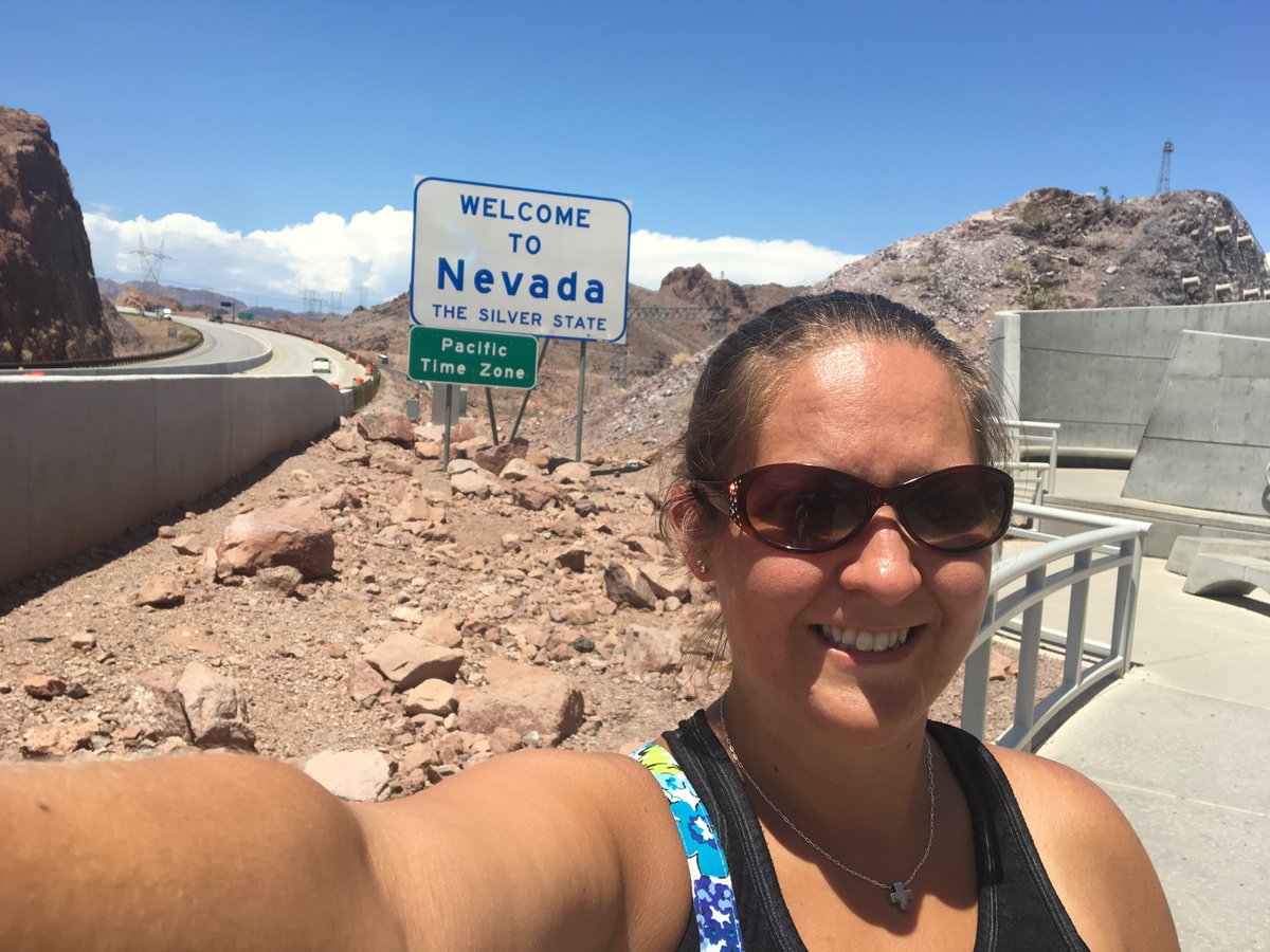 NChristnensen's tweet photo. so may states to choose from....Hoover Dam presented the best photo opp #SennettSelfieBingo #SennettShines https://t.co/5oyPMDqSCo