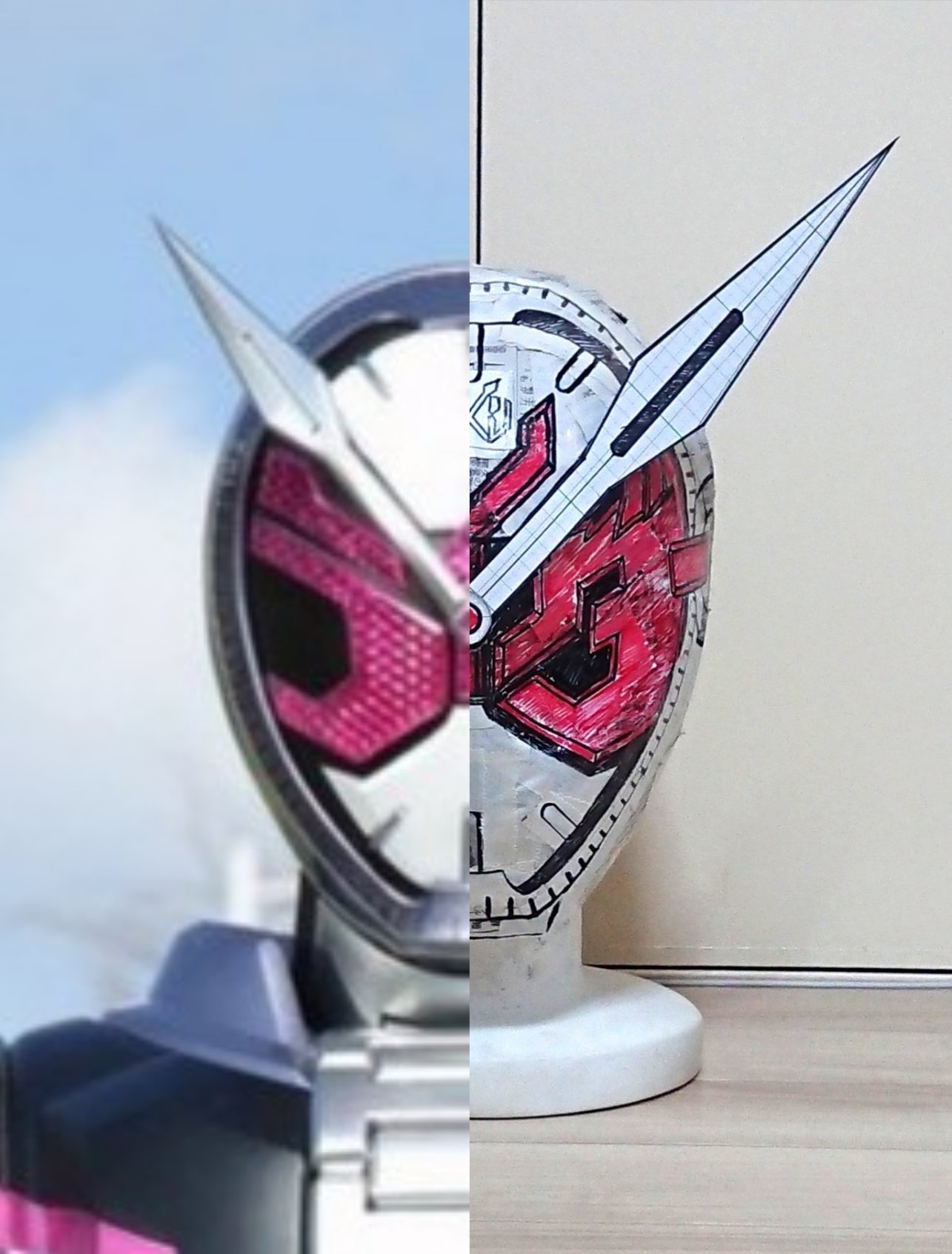 仮面ライダージオウ コスプレ用マスク 塗装完成品 光硬化樹脂製 仮面ライダージオウ コスプレ用マスク 塗装完成品 光硬化樹脂製 仮面