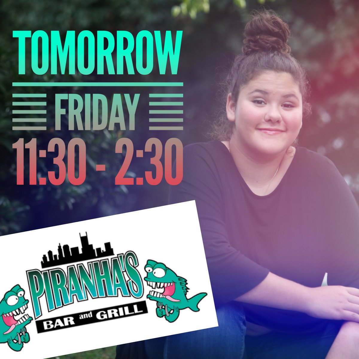 AvaPaigeMusic's tweet photo. Come see me tomorrow 11:30 to 2:20 @Piranhas_Nash and I’ll sing you some tunes 🎶💕🎶
#avapaigemusic
#3hourset
#nashville https://t.co/yfQJcmeAhs