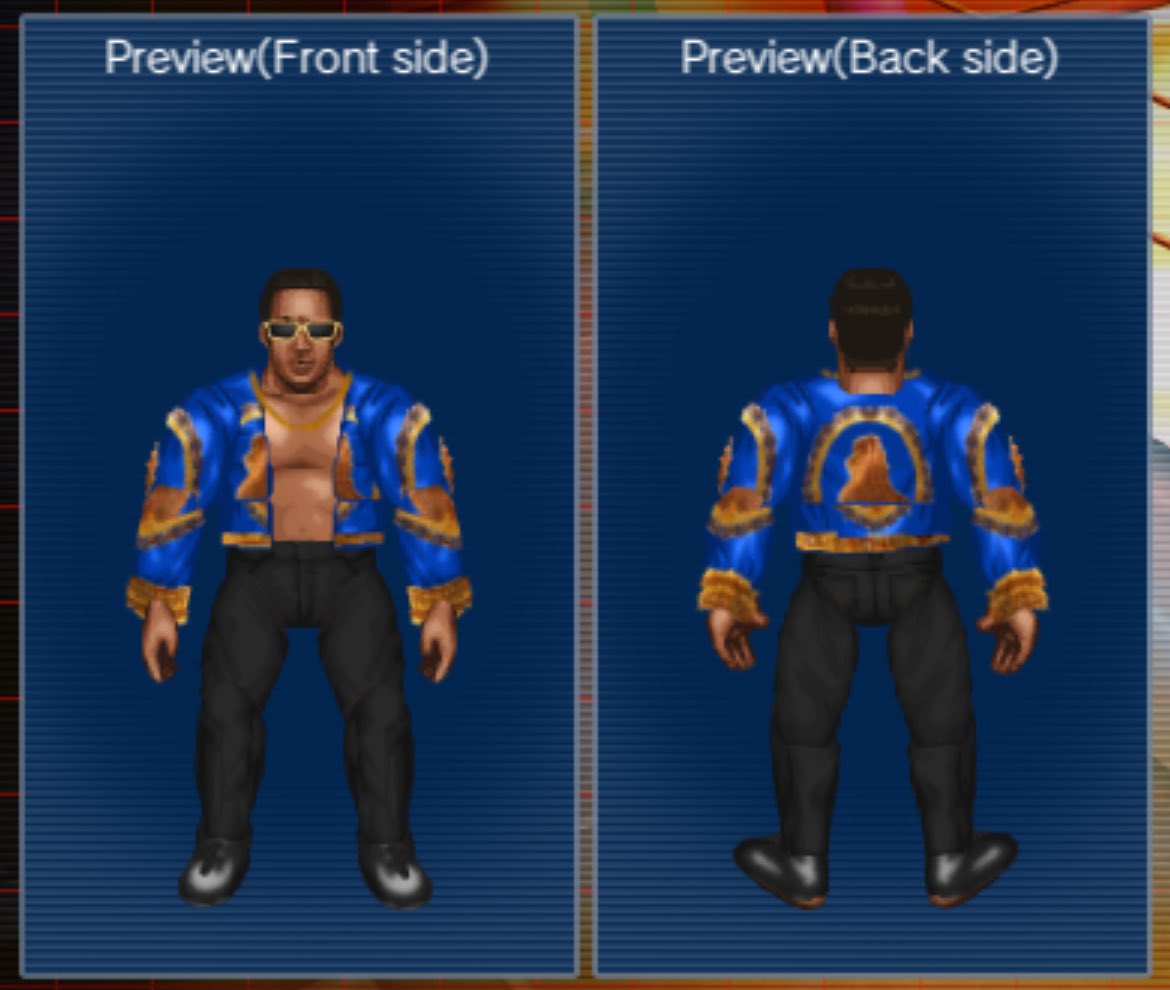jrossparker1229's tweet photo. Versace, Versace, Versace, versace....#500DollarShirt #CriticalClub #FireProWrestlingWorld #CarlzillaModSuite @TheRock @fireproclub @sc_prowrestling https://t.co/zCMRsZzRgp