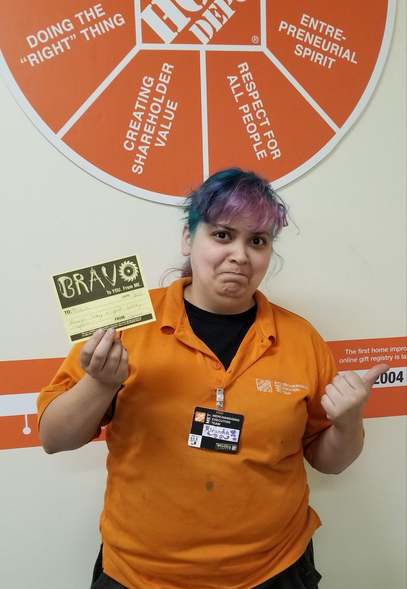 D92Met's tweet photo. Our #homedepotbravo winner for May.  Congratulations Miranda! @Kevin_c_lam1111 @BCHaynes56 #d92teamb #HomeDepot https://t.co/YTRsj02ZXl