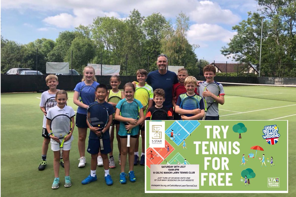 TennisCMLTC's tweet photo. Only one more sleep until we open and launch our new tennis club @TheCelticManor #freetennis #newmembership #coaching #fun #something4all #benefits #comeandsee https://t.co/OPaiuvut76