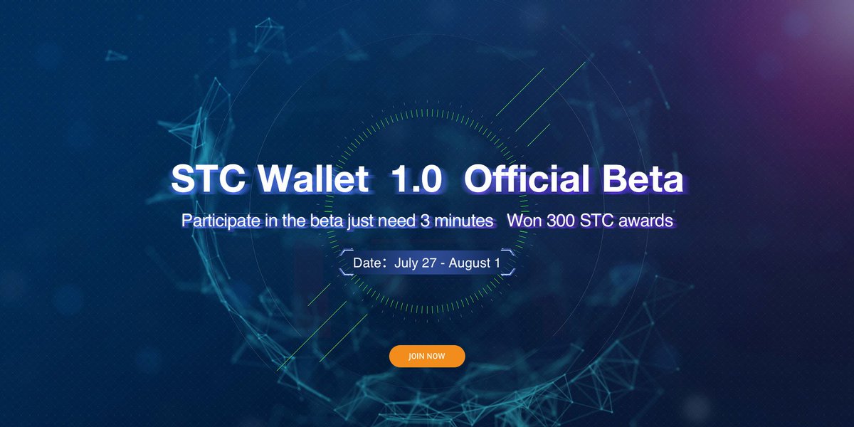 STARCHAIN_STC's tweet photo. [STC Wallet Beta]The StarChain STC Wallet 1.0 alphy has been successfully completed, and the public beta is opened 300 STC airdrop rewards will be awarded upon completion of the beta process! 
JOIN NOW：https://t.co/YYmqXI6Umj
Telegram：https://t.co/uGzQ9cRnNf https://t.co/KwSqZPRbLf