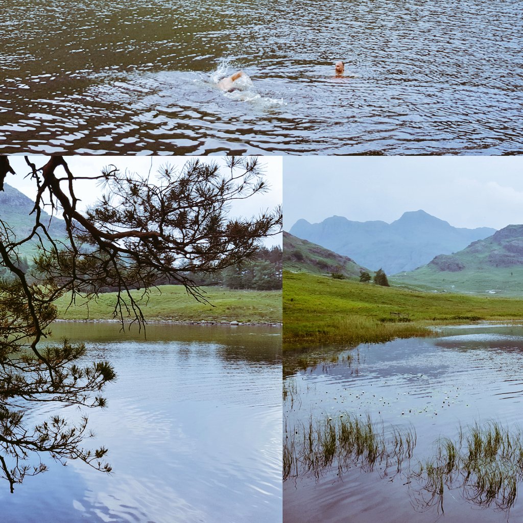 runtirol's tweet photo. Our clients enjoying a cooling swim in the Tarn on a hot #LakeDistrict day walk. Fantastic route with @mountainandglen  #Cumbria https://t.co/8in1B00X16