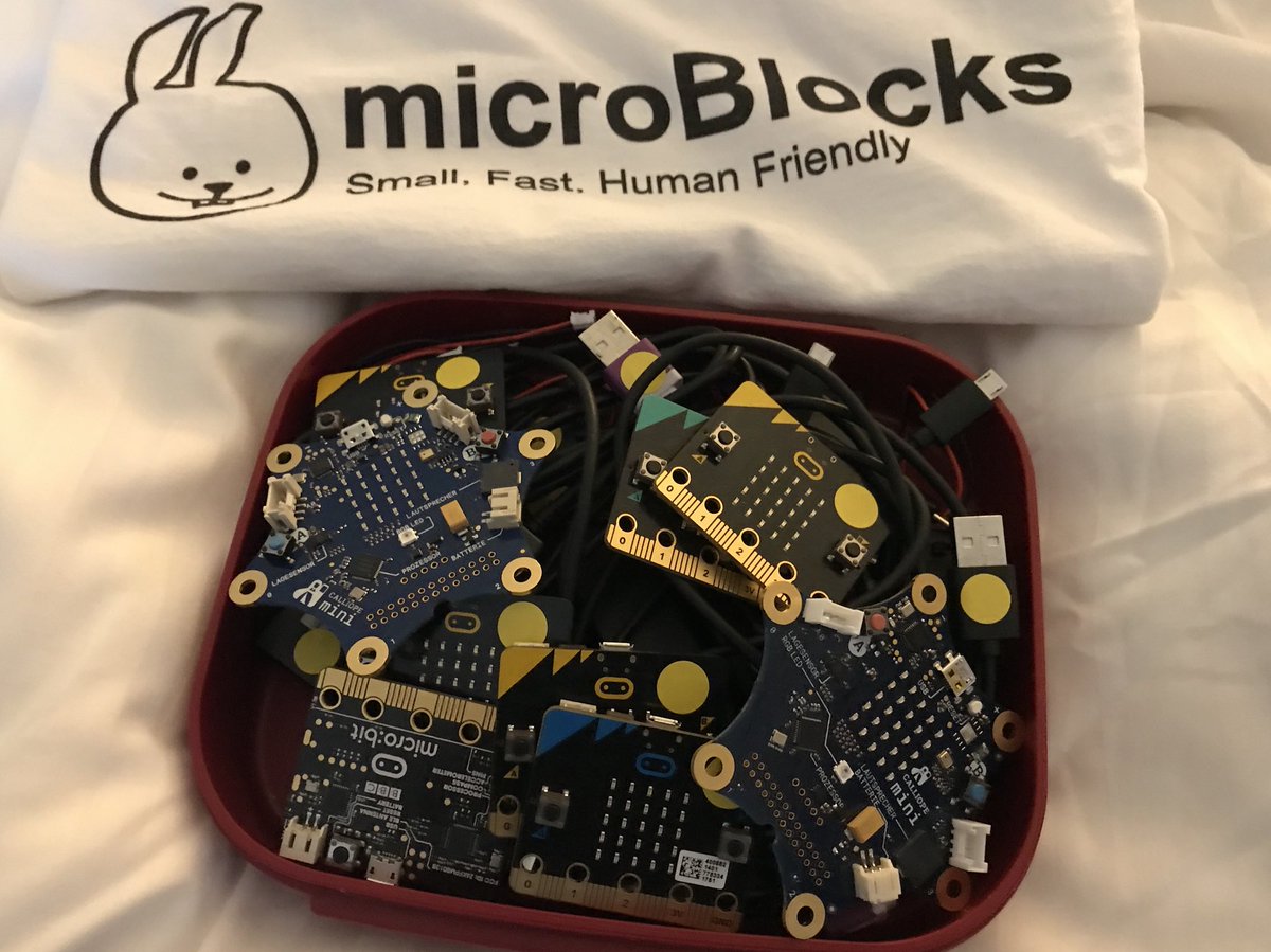 moenig's tweet image. come to the microblocks workshop today! #ScratchMIT2018 microblocks.fun