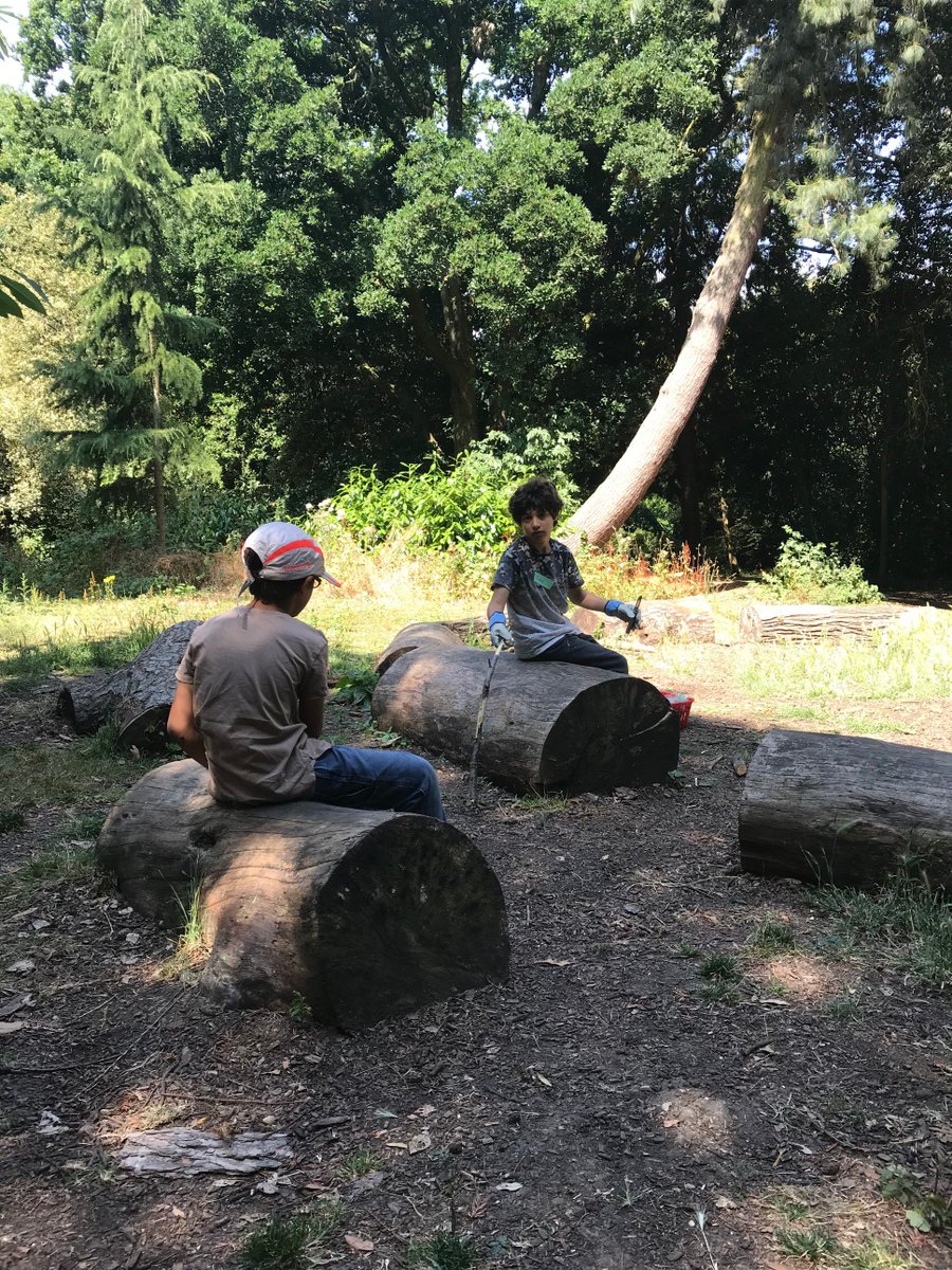 Forest School has been running this week, under the shade of some of our big trees! 🌳 There is another opportunity to join us next month for the week of Mon 13 August. Book here: tickettailor.com/events/stephen… #forestschool #summerholidays #finchley