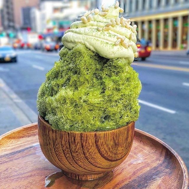 📷: @tastingtable [Repost]
...
"Matcha Mountain" kakigori is exactly the kind of mountain we want to climb on a hot summer day. Using a spoon as a hiking stick. Click the link in bio for <a href="/kat_odell/">Kat Odell</a>'s guide to traditional Japanese sweets, including this snowflake-like shaved i…