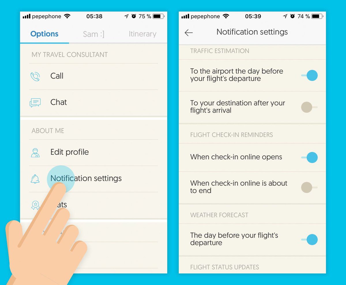 meetsamio's tweet photo. Do you think I'm talking too much? 🤫 Remember that you can personalize which notifications you want to receive, you can activate and deactivate them whenever you want! 👇#GettingStartedWithSam https://t.co/r3SE2icFke