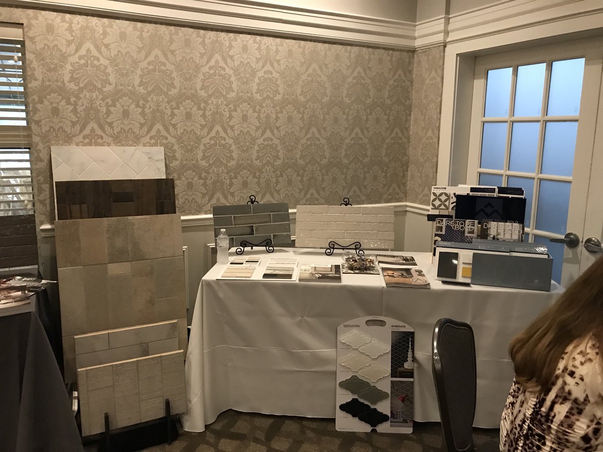 GetchMegan's tweet photo. Another great show!!! Thank you Paul White Company @paulwhite_co Thank you to our vendor sponsors @TarkettHome @interceramicUSA @aonews @bellavitatile @nextfloor @earthwerksfloor https://t.co/8YF5qgzqu7