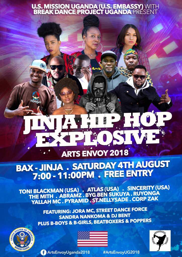JINJA HIPHOP EXPLOSIVE 🔥🔥🔥 4th AUG 2018. #ArtsEnvoyUG2018 #UGHiphop #USMissionUganda #Jinja #Uganda #ArtsEnvoy #Hiphop #culture
