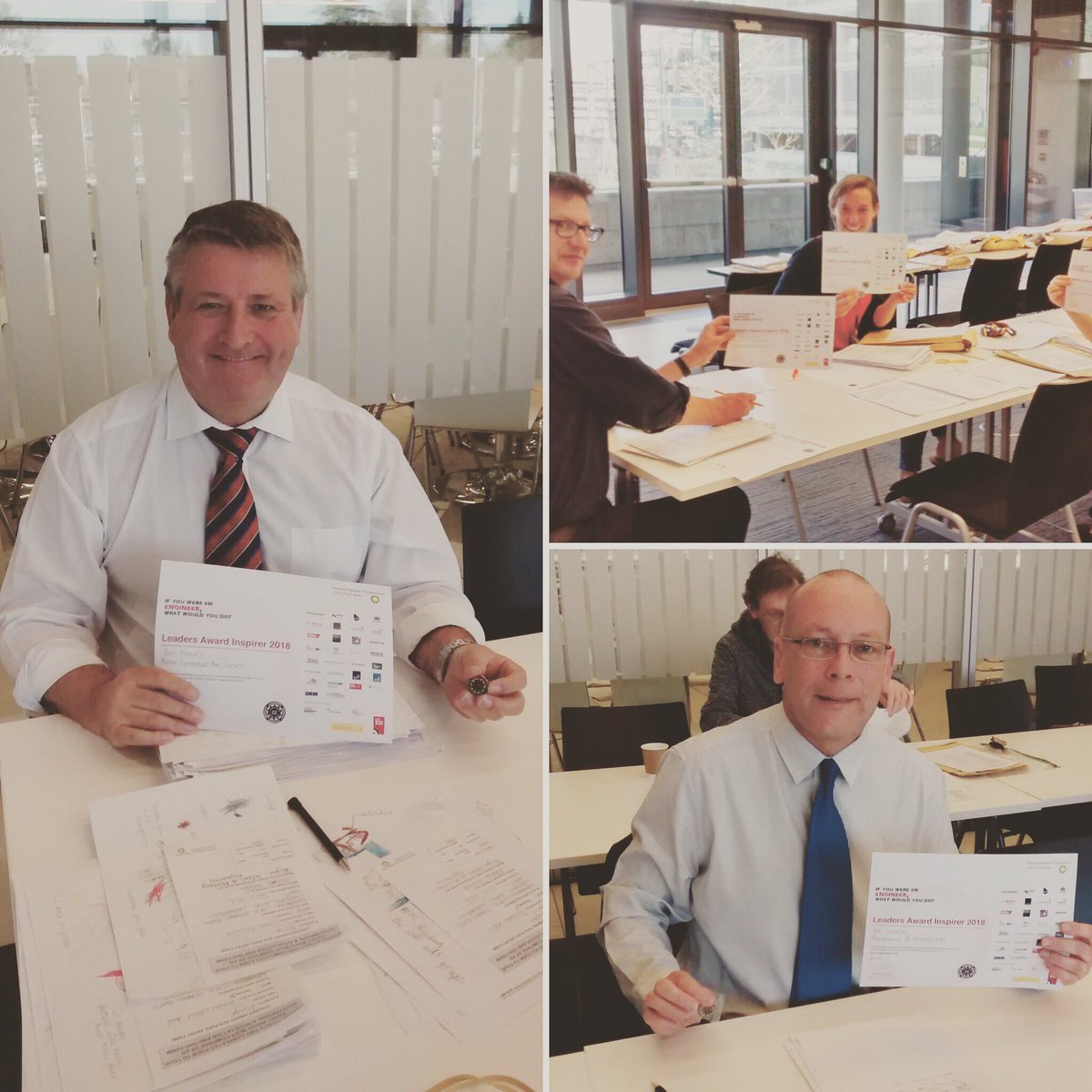 primaryengineer's tweet photo. Our big #PEHighlight today is our @Leadersaward Grading days that started at the end of April into May. #Engineers helped us mark over 37000 school pupils #inventions & what fun did everyone have! #FridayFeeling #engineersinthemaking #LA2018 #inspireanengineer #YoE #STEM https://t.co/oV0rUpat2y