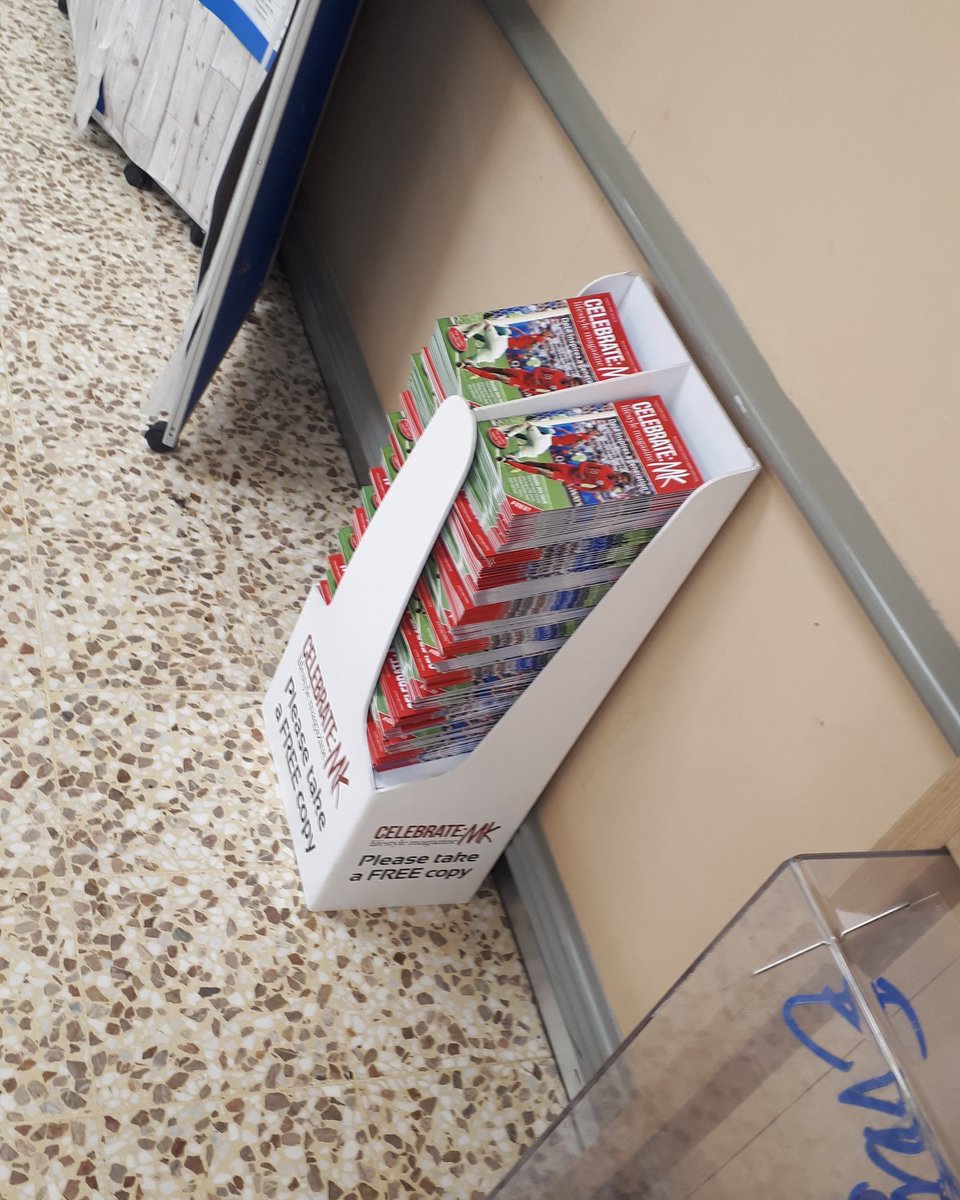 CelebrateMK's tweet photo. NEW PICKUP POINT ALERT! You can now pick up a FREE copy of Celebrate:MK from Tesco at Kingston Centre, next to the charity token box! #ComeGetOne #MiltonKeynes https://t.co/HuBa8slosf