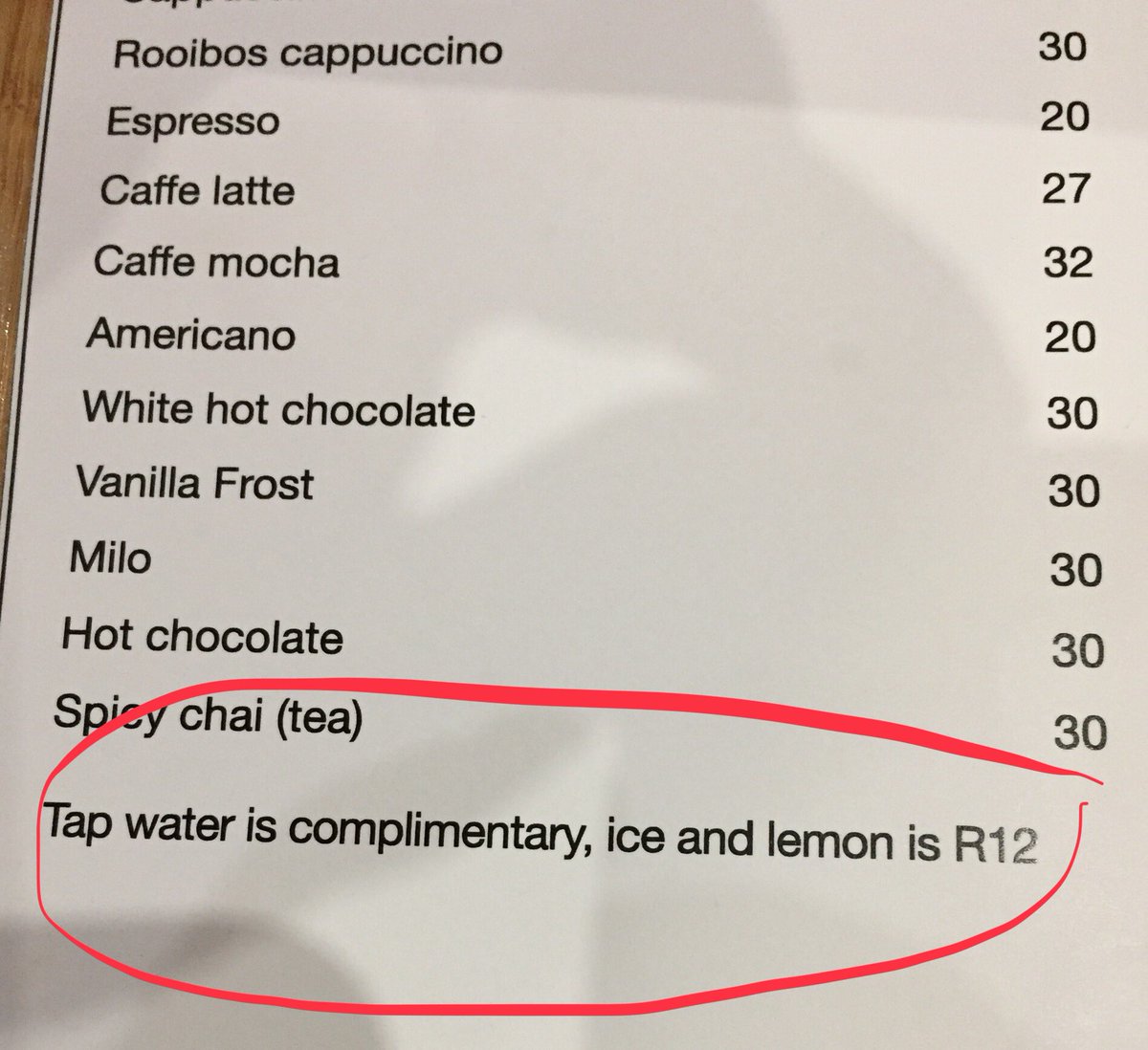 wendyknowler's tweet photo. The Liquor Act requires licensed restaurants to provide patrons with free water.  So Jacksons does this... https://t.co/lYgiAcYhcN