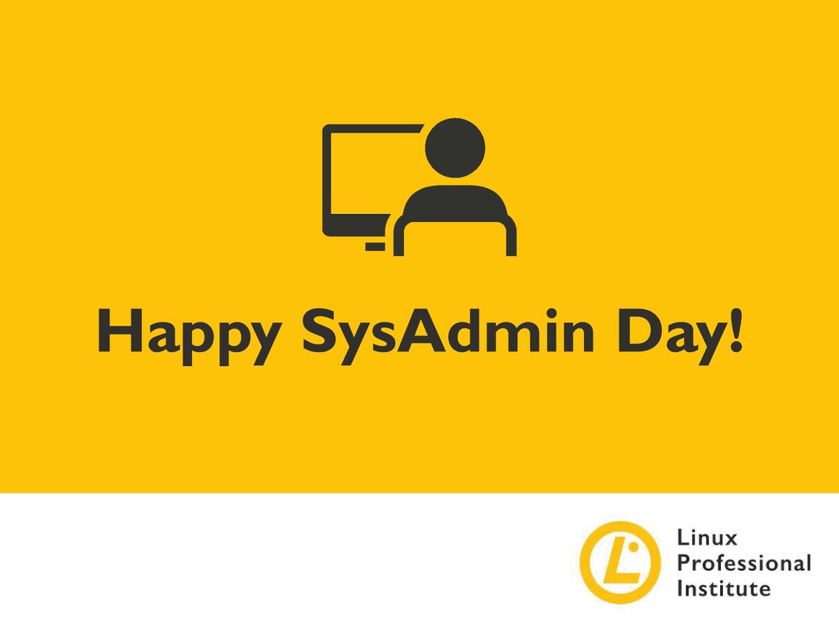 LPInigeria's tweet photo. SysAdmins work hard to keep everything running smoothly. We appreciate that and thank you so much! Download SysAdmin Appreciation Day supplement of the Admin Magazine here: https://t.co/eUwz3qDLrp #SysAdminDay https://t.co/UhRQIiHABQ