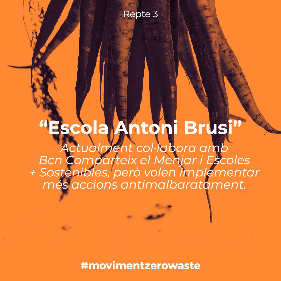 (3.3.) "L'Escola Antoni Brusi" ja col·labora amb Bcn Comparteix el Menjar i Escoles + Sostenibles, però volen implementar més accions antimalbaratament!
<a href="/SBCBarcelona/">SBCBarcelona</a> <a href="/espigoladors/">Espigoladors</a>  #malbaratament