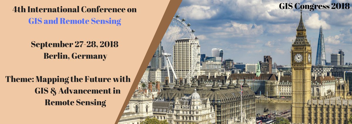 Giscongress's tweet image. Get full updates on GIS Congress 2018 on
gis-remotesensing.conferenceseries.com/europe/    
Let us join @GIS_Congress_2018
#Remote_Sensing_in_Urban_Environment #Graphic_display_techniques #Multivariate_geostatistics #Geothermal_gradient #Integrated_geo_system #GIS_in_Cartography #Seismology_and_Geodesy