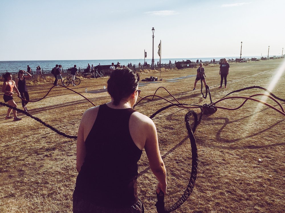 StrideFit's tweet image. This week partners competed against each other to see who can get to 400 one-handed cowboy whips first, YEEEEHAWWWW!!!
-
#stridefit #battleropes #workout #brighton #hove #bootcamp #cowgirlandboyfitness #conditioning #training