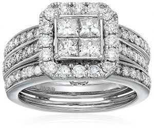 IDoRingz's tweet photo. Women’s 14K White Gold Quad Princess-Cut Diamond Frame Bridal Set Ring (2cttw, I-J Color, I2 Clarity), Size 7 https://t.co/u7vnc8jz53 https://t.co/KRstbW9fyS