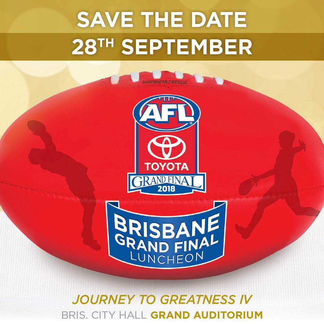 Here it is ladies and gentlemen - who will be this years stars in Journey to Greatness IV. Big announcements and tickets on sale Thursday 2nd August, 2018. For more information go to - brisbaneaflgrandfinal.com.au
