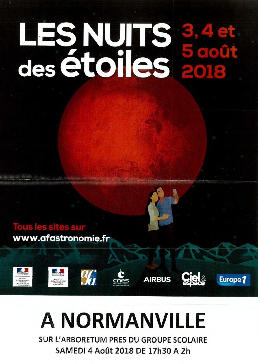 Epn On Twitter Nuitdesetoiles à Normanville Le 4 Août