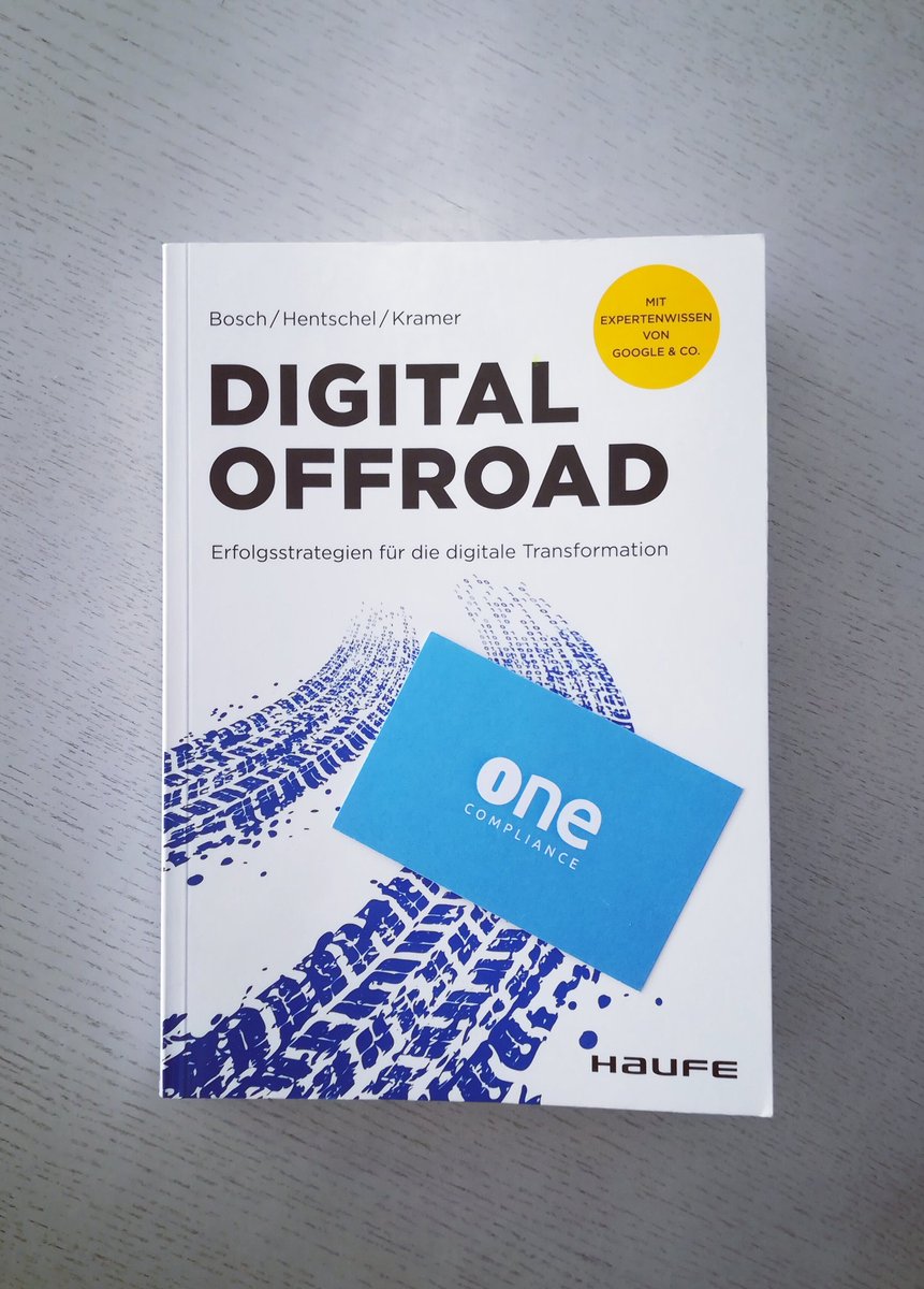onecompliance's tweet photo. Wollen etablierte Unternehmen die digitale Transformation erfolgreich meistern, müssen Dinge anders angepackt werden als bisher. #DigitalOffroad gibt wertvolle Inputs und Insights, wie die Digitalisierung abseits der Hauptstrasse angegangen wird. #DigitalCompliance https://t.co/ZZxGG3diuC