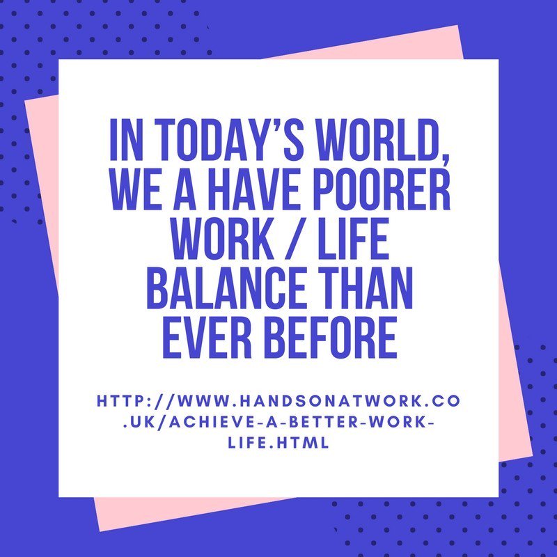 HandsOnAtWork's tweet photo. "In today’s world, we a have poorer work / life balance than ever before." https://t.co/aWiwEvllLe #Business #Health #WorkLifeBalance #WorkSmarterNotHarder https://t.co/kEw11ApYsY