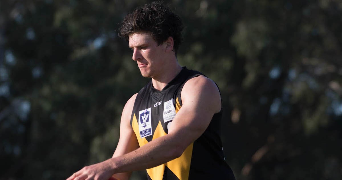 WerribeeFC's tweet photo. A dramatic change of focus away from the training track helped milestone man Kurt Aylett maintain his focus on it during the toughest phase of his @VFL career.

➡️ https://t.co/l1q66biEy4 #leaveyourmark https://t.co/qzNxnq9Ore