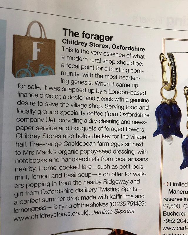 Thank you @jemimasissons and @countrylifemagazine for the lovely write up about our little village shop...🤗 #villagelife @cacklebean_eggs @uecoffeeartisancafes @twistingspirits @notesbyemma ift.tt/2v6I2S4