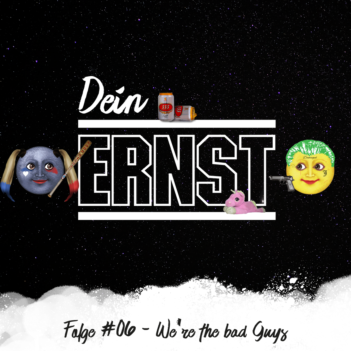 DeinErnstCast's tweet photo. Hi na, habt ihr uns vermisst? In Folge 6 haben wir uns durch #SuicideSquad gequält und danach einiges an Quatsch gelabert. Also alles wie immer. Ab jetzt auf https://t.co/l73mbLEFDx und in euren Podcast-Apps. Viel Spaß mit der neuen Folge! #oida 🌚🔥🌝 https://t.co/qsfFmIEf5L