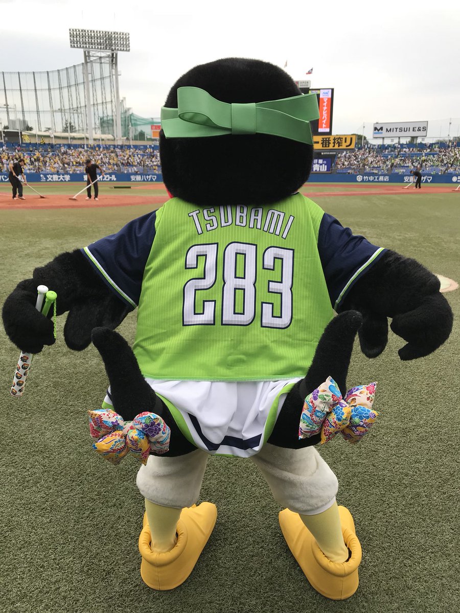 つば九郎 つばみ BBM2018東京ヤクルトスワローズ コンボ直筆サイン