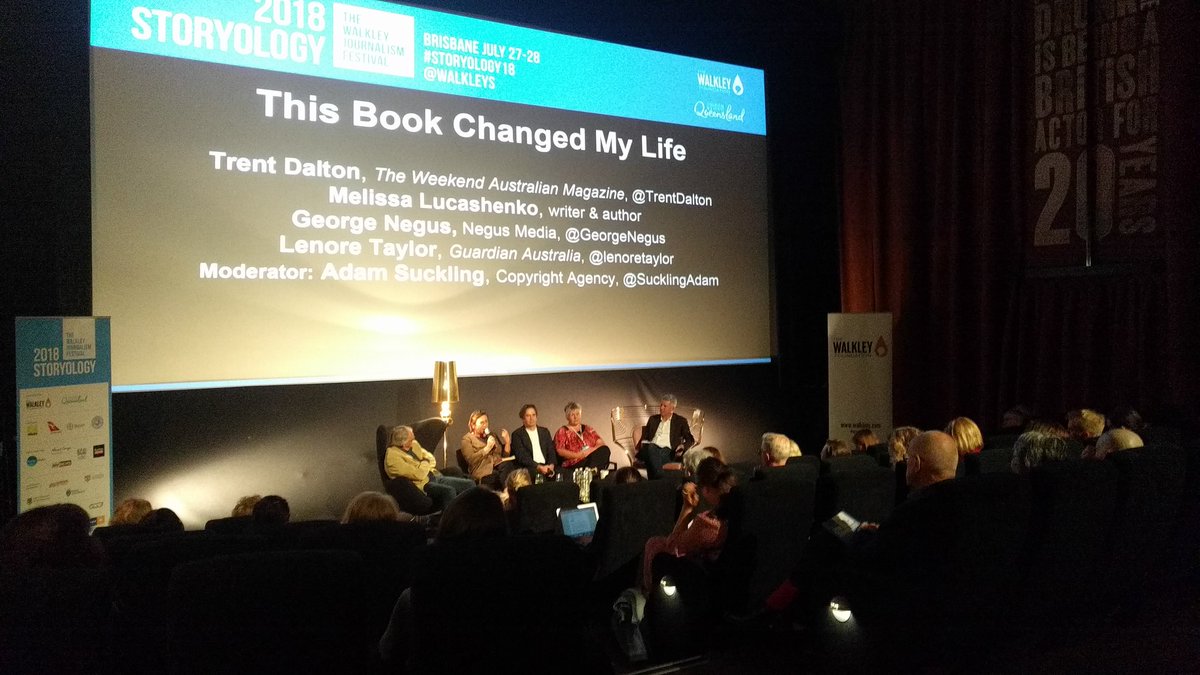 Excited to be at the first night of #Storyology18 - This book changed my life
