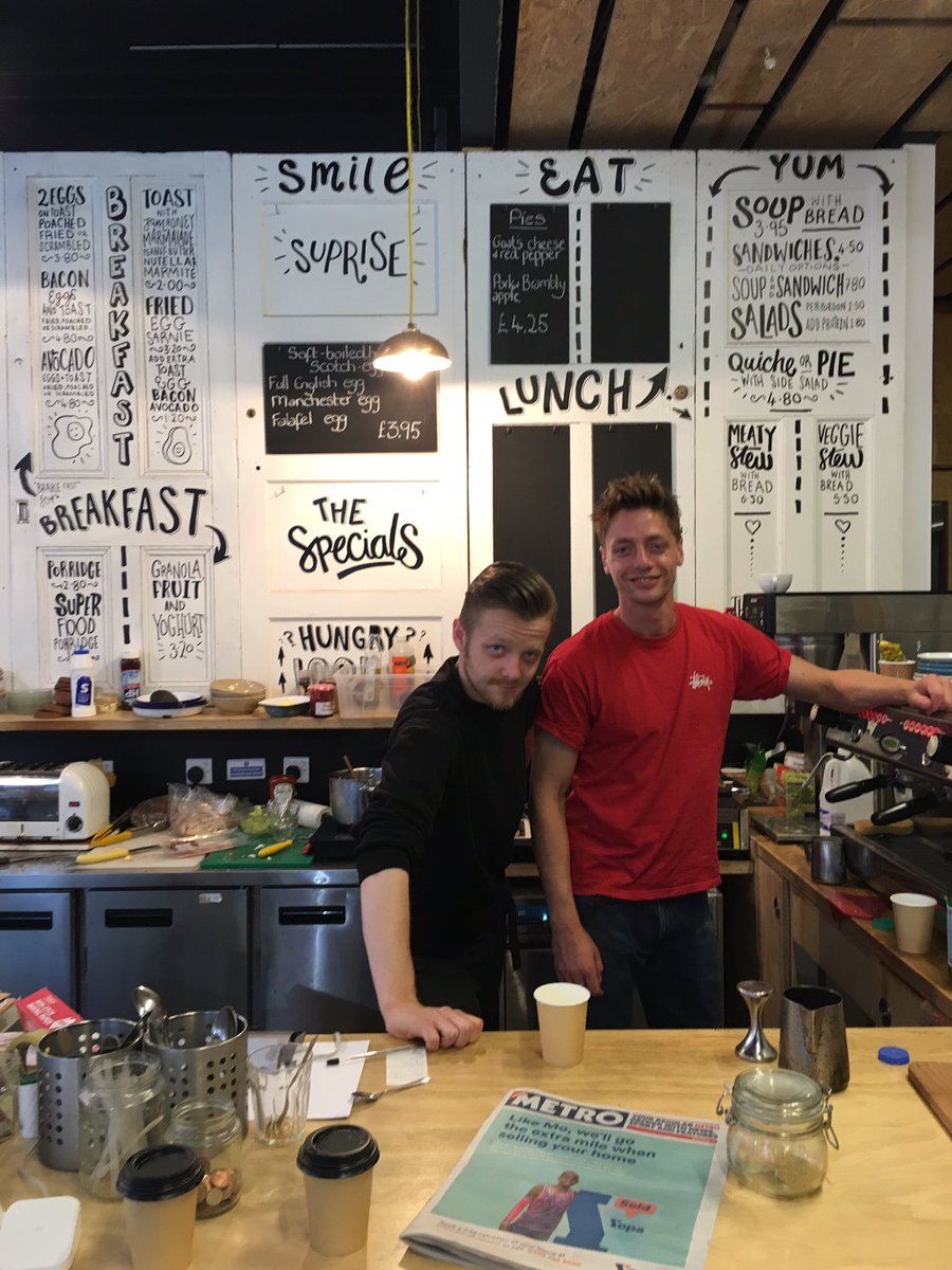 Legends of the coffee game take a final bow; 5 years of Handlebar Coffee at @OldGranadaMCR - well done chaps ☕️