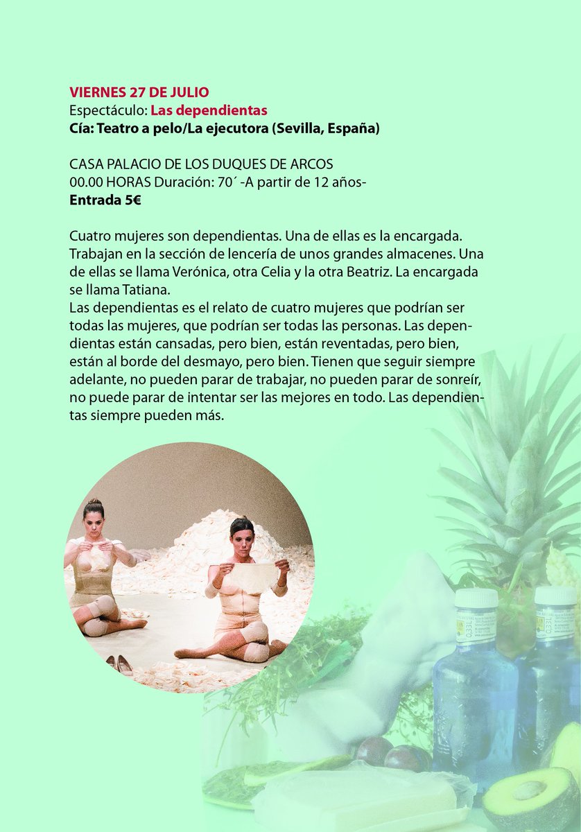 La ruta de #Emergentes7 empieza con un plan familiar a las 13:00 en el Teatro, una mirada al pasado del Paseo a las 21hrs, danza italiana a las 22:30 en Casa Palacio y algo de lo mejor de la escena contemporánea andaluza a las 00:00 en el mismo recinto.
