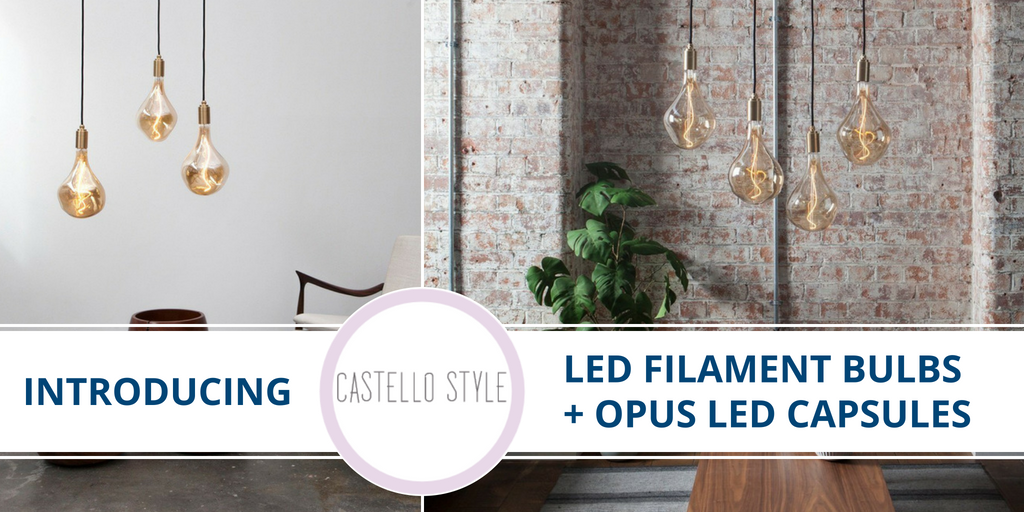 TheLightbulbCo's tweet image. We have some luminous additions to our light bulb selection—introducing new #CastelloStyle #LEDfilament bulbs and OPUS #LED capsules. buff.ly/2JXVdtV