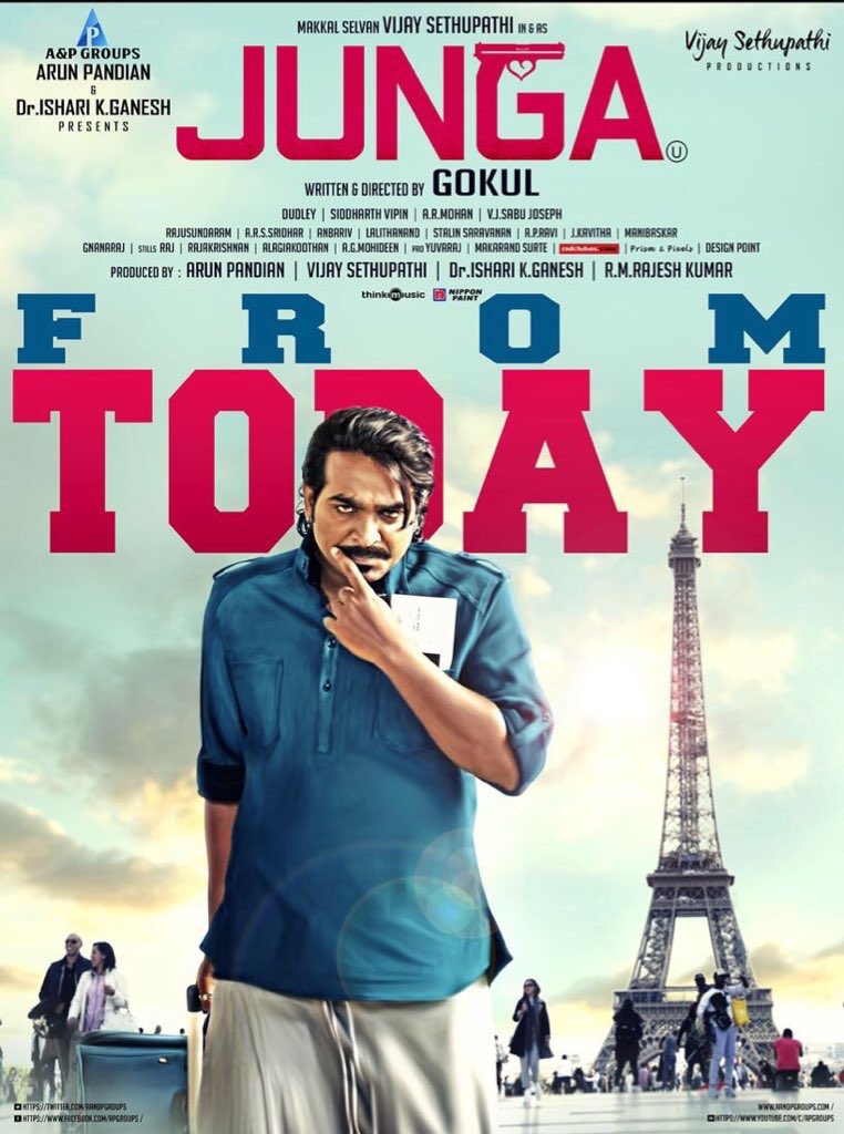 eoyentertainmen's tweet photo. Watch #Junga in cinemas from today. A promising comedy entertainer! #JungaFrance https://t.co/kKudcITHzq
