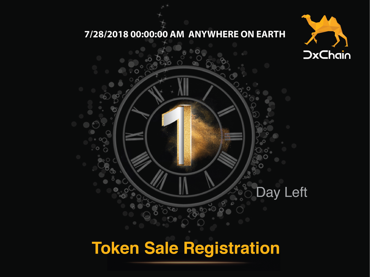 ICODrops's tweet photo. Today is the last day for DxChain (@DxChainNetwork) token sale registration. Read this article for more details https://t.co/ahANW60BLf https://t.co/EyCiOPnobe