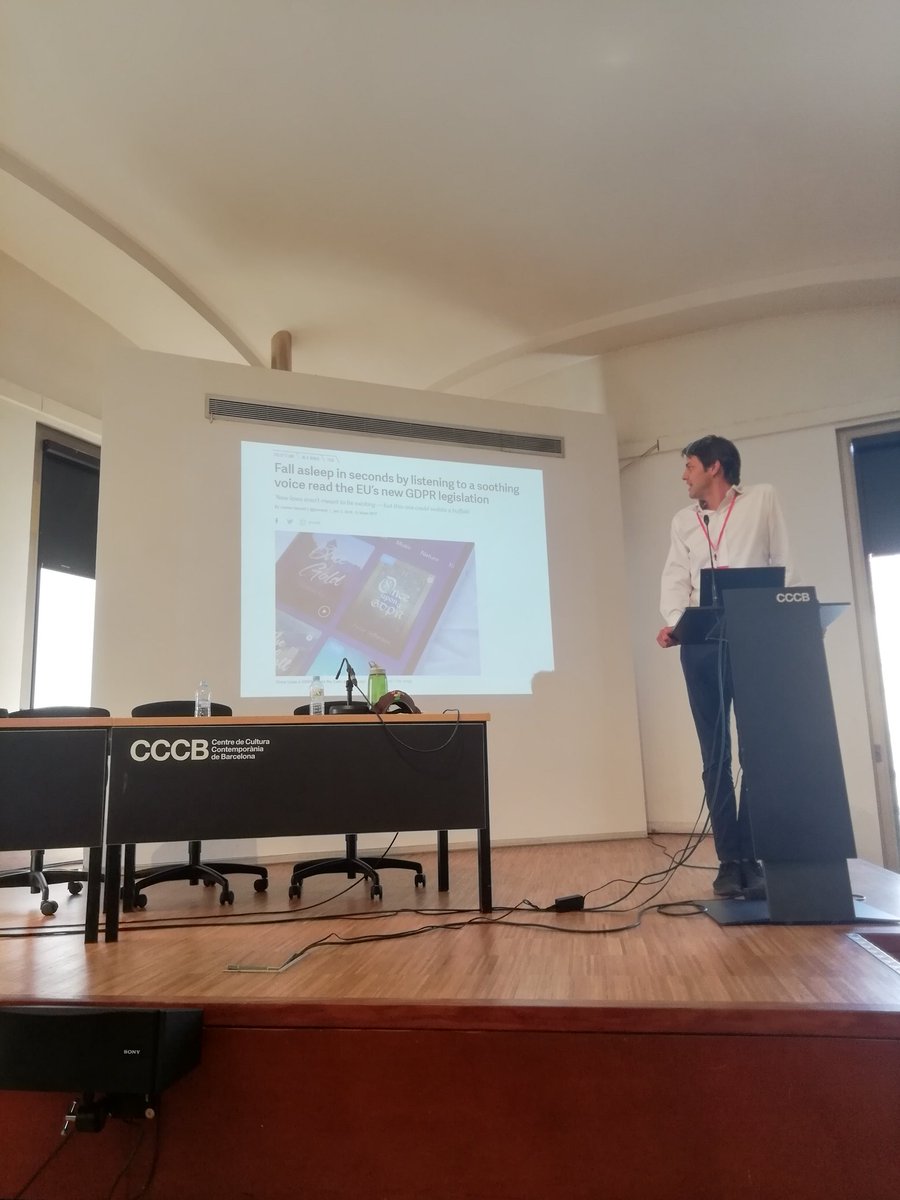 carmelatroncoso's tweet photo. Reading the GDPR can sedate a buffalo #howifeel until you have @jorisvanhoboken presenting the law for a CS audience. Easy to stay awake!! #iloveGDPR #pets18 https://t.co/j6EvdWcL2m