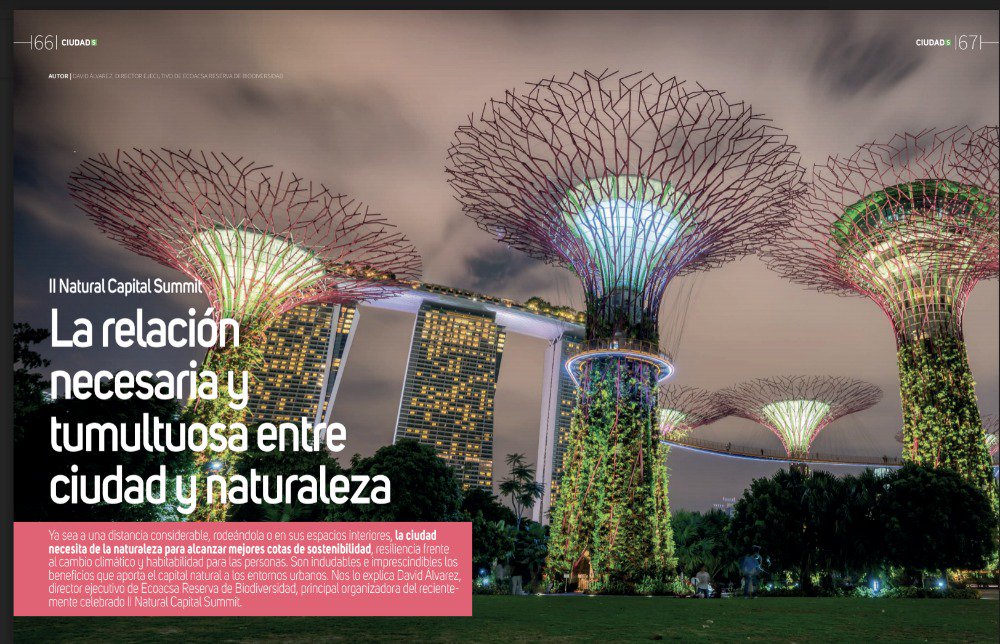 ecoacsa's tweet photo. Lectura xa este verano: n.º 34 d @ciudadS, q incluye nuestro artículo sobre la necesaria relación ciudad-naturaleza para alcanzar mejores cotas de #sostenibilidad, habitabilidad y resiliencia al #cambioclimático y mucha + info de interés + https://t.co/jwJCOrNtFq  #NatCapSummit https://t.co/kyihkjVmrG