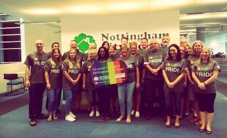NottmCCHousing's tweet photo. We’re ready for @NottsPride tomorrow! Thanks to @WoodheadGroup and @ENGIE_Places_UK for your support. We can’t wait to join in the celebrations of love and equality. #NottsPride https://t.co/jgQYLEDbPX