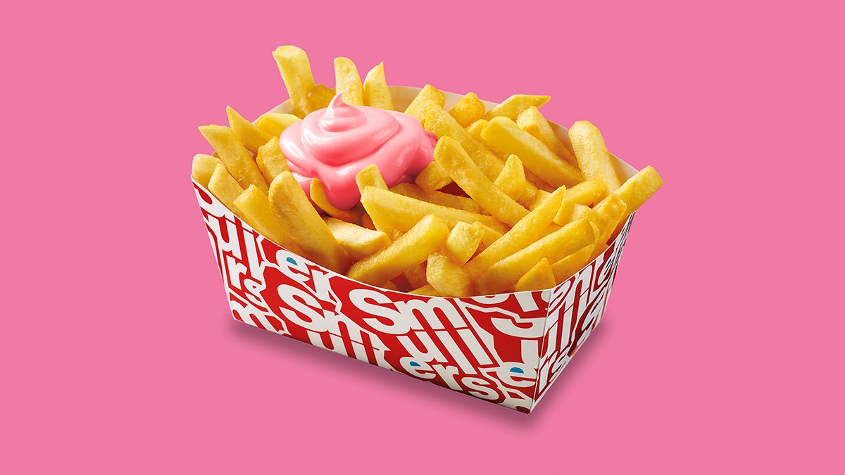 Oliehoorn introduceert tijdelijke roze fritessaus samen met <a href="/Smullers/">Smullers</a> 
oliehoorn.nl/nl/over-olieho…