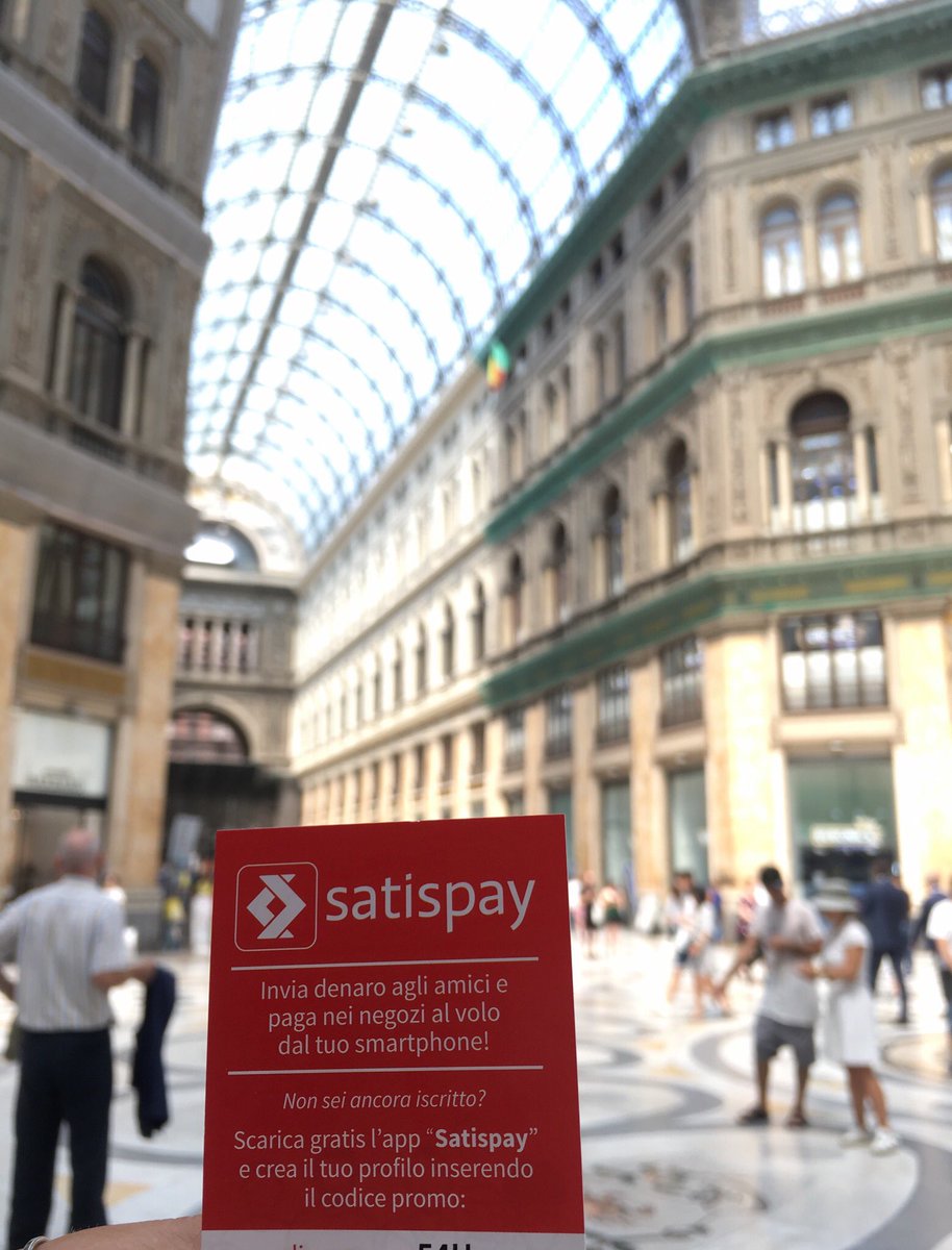Matte_Tra's tweet photo. Trovata in galleria Umberto 1º
#rivoluzionedigitale #digitalpayments  #satispay https://t.co/AKp3TVDtOS