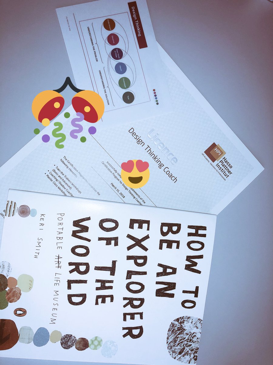 zitres's tweet photo. Got my official Design Thinking Coach certificate today! 🎉And thanks for the cute book 😍 @HPI_DE #keepdesignthinking #designthinking #coaching @HPI_DSchool https://t.co/XwzCHejEga