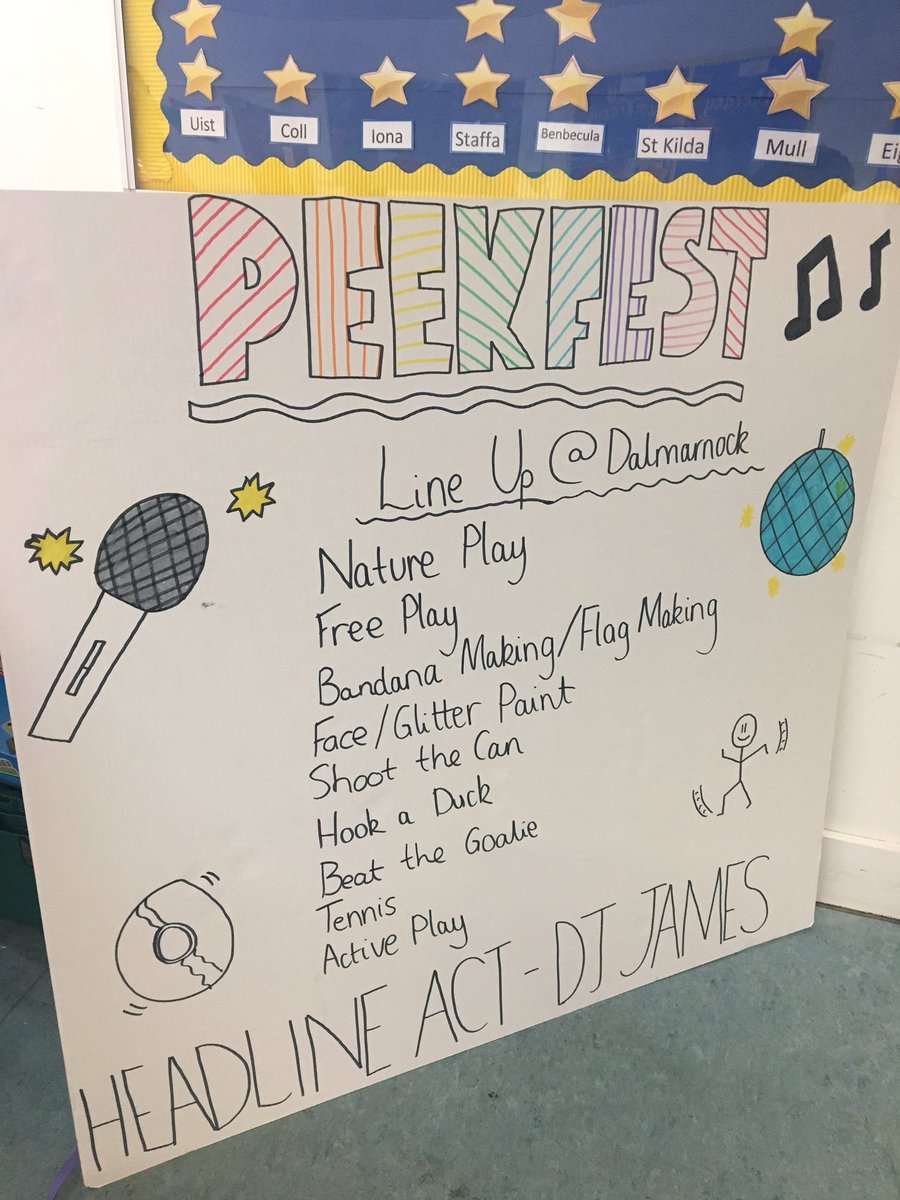 TonyStubbs_PEEK's tweet photo. Can not believe it's the last day of @DalmarnockPS summer programme!! But to help us celebrate we have our very own @PEEK_Project festival. We have some great acts lined up 🙌 https://t.co/9NDtagQnrE