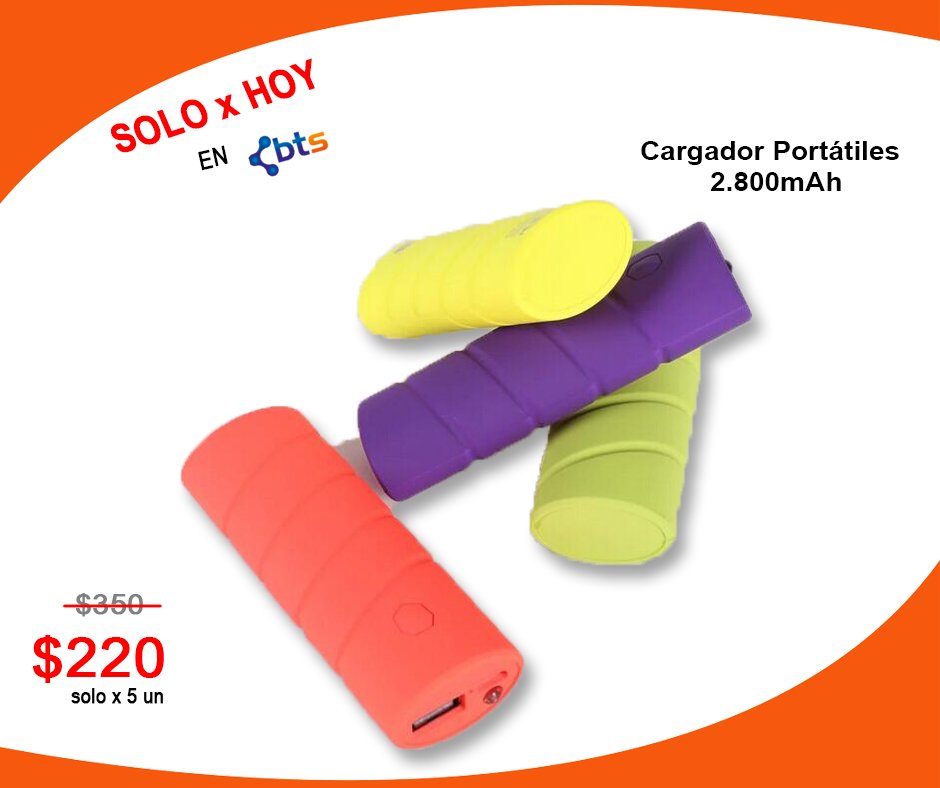 technobluetooth's tweet image. 🎉SOLO X HOY EN BTS!!!⚡Cargador Portatil A1⚡$200⚡
😎Precio de Regalo en las Primeras 5 unidades🤗
Super coloridos y Pequeños🤪 Encontra el tuyo👉🏼Dale Click&amp;gt;
articulo.mercadolibre.com.ar/MLA-739239086-…