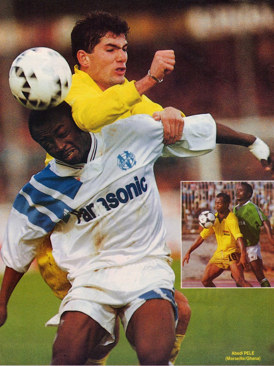 90s Football on X: Abedi Pele and Zinedine Zidane.