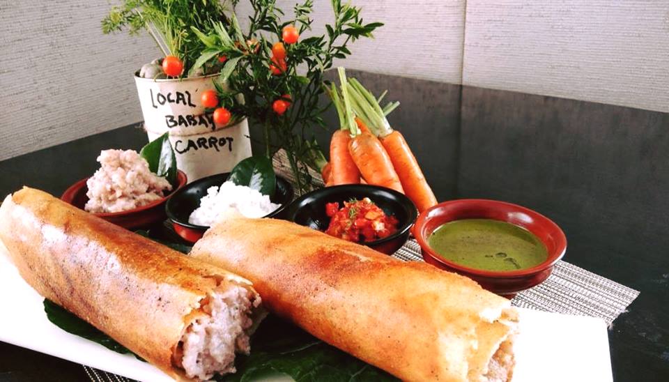 LeMeridienParo's tweet photo. #chefspecial Bhutan red rice and walnut upma filled Dosa! #golocal #dosa #bhutanredrice #southindianflavours #breakfaststory #local #healthyfood #foodporn #lemeridien #lmparoriverfront #marriott https://t.co/Qv3VQfG0Ap