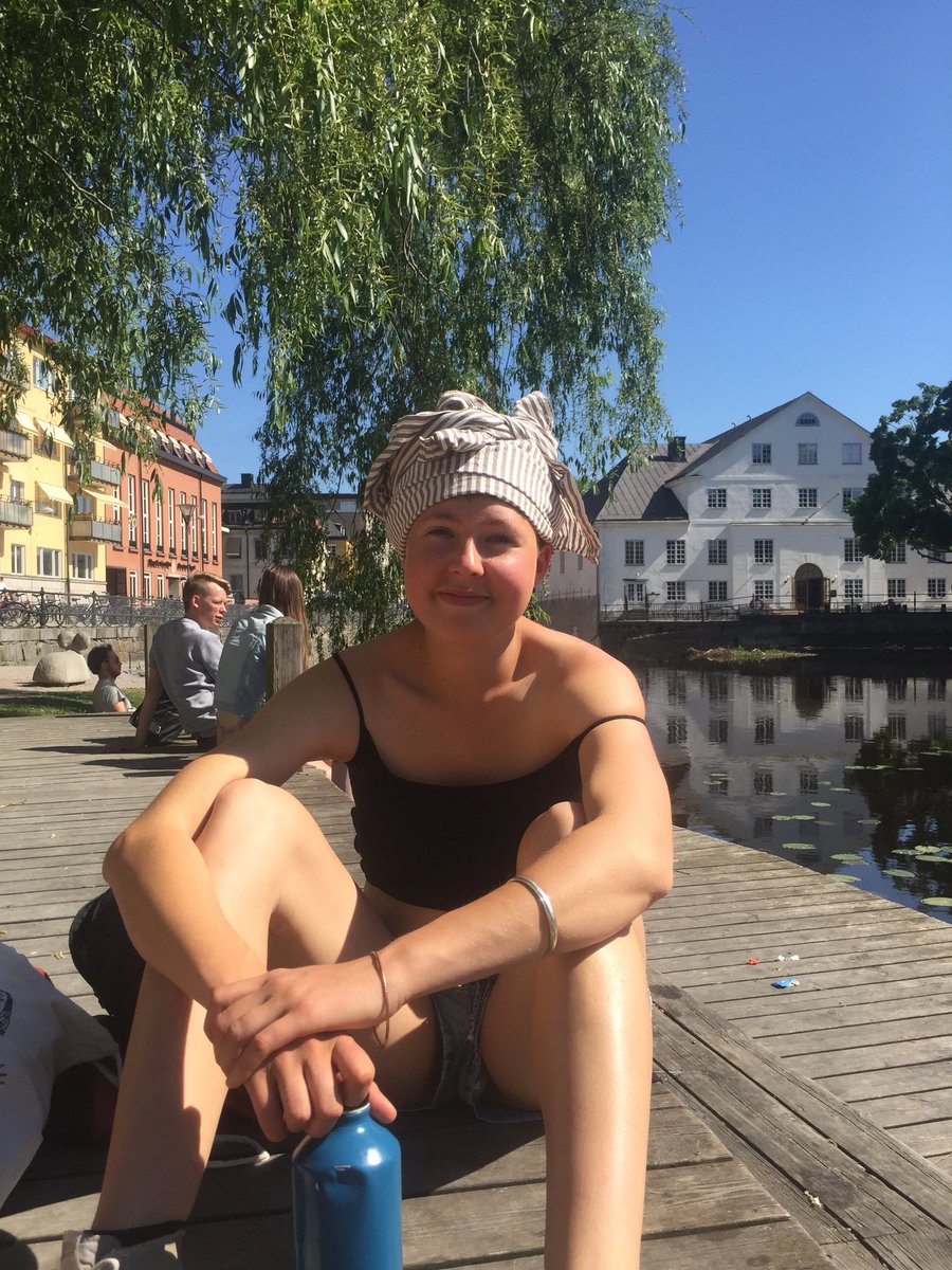 ogteatersweden's tweet photo. second cast member: this is xenia, she is from germany &amp;playing “the lawyer.” she is: running off the walls all the time, a bendy circus baby, listening to a recording of her lines &amp;practising different lines aloud simultaneously, the best hairdresser, the sweetest heart 🇩🇪❤️ https://t.co/IpOSJ2ZvgT