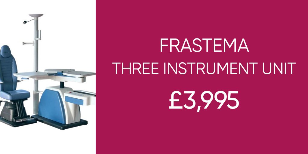 bhamoptical's tweet image. Frastema three instrument unit only £3,995 - who has that Friday feeling? #RelocationSale #FridayFeeling birminghamoptical.co.uk/product/ex-dem…