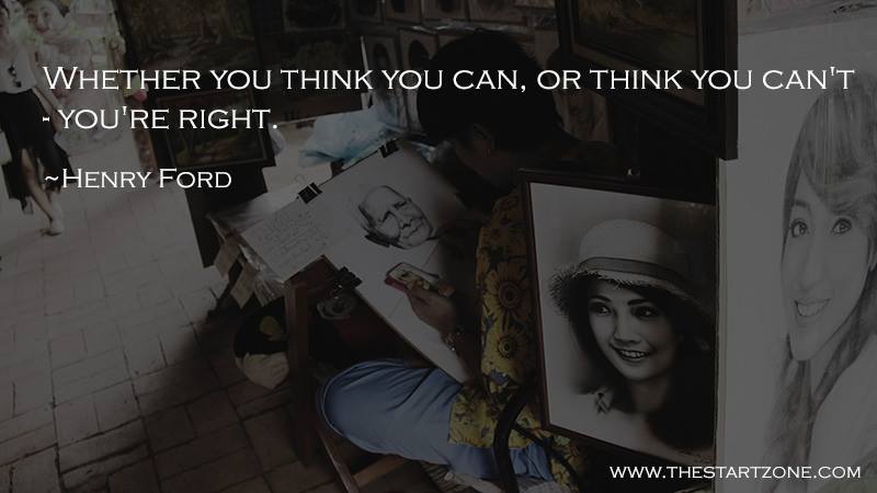 This is like a self fulfilling prophecy. If you think you can, you're stacking the cards in your favor. If you start out thinking you can't, well... the odds will be against you. #inspiration