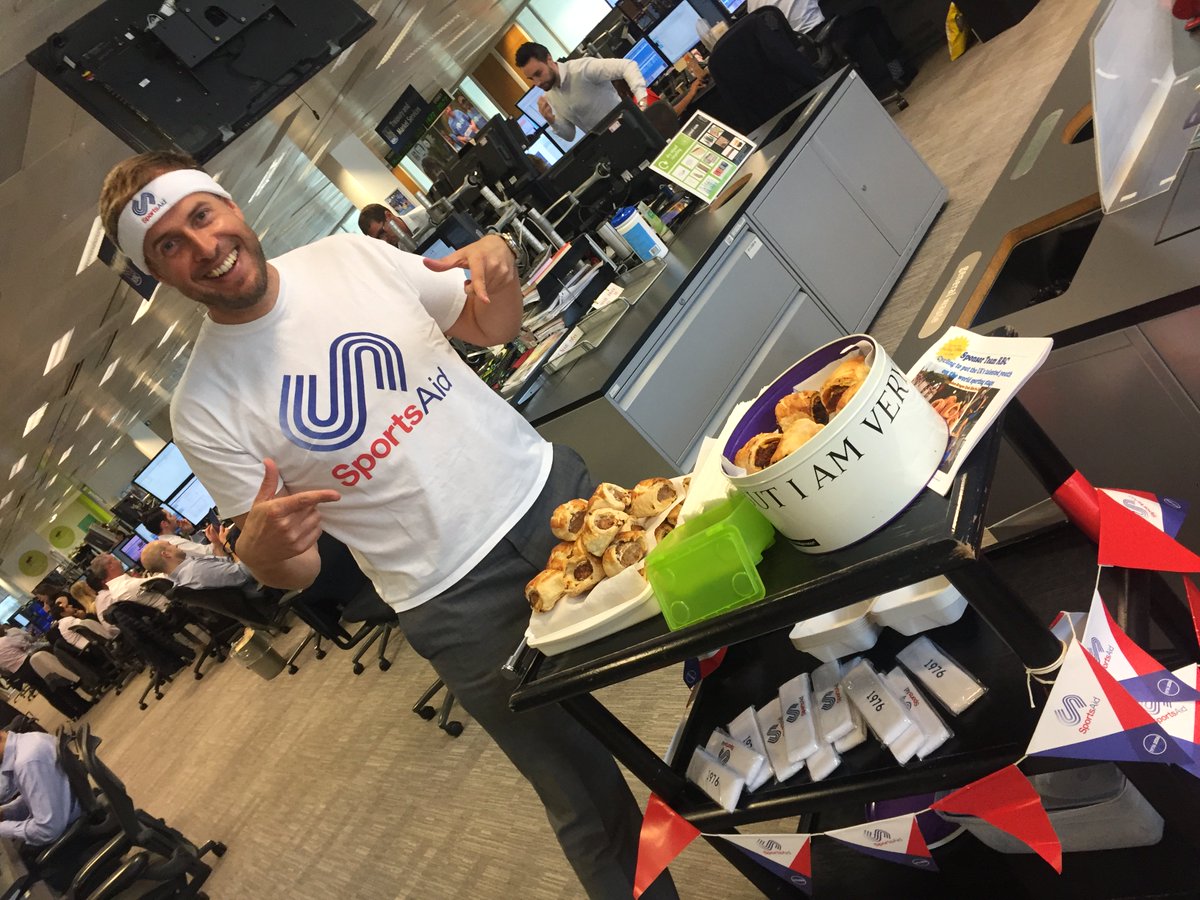 Clydie's home-baked, new-recipe Tandoori Sausage Rolls help Team <a href="/RBC/">RBC</a> to carboload for Sunday's #RideLondon and added £252 to our fundraising total for @Teamsportsaid to #SupportTheNext  Just need the temperature to drop 15C...and an application form for <a href="/BritishBakeOff/">British Bake Off</a>
